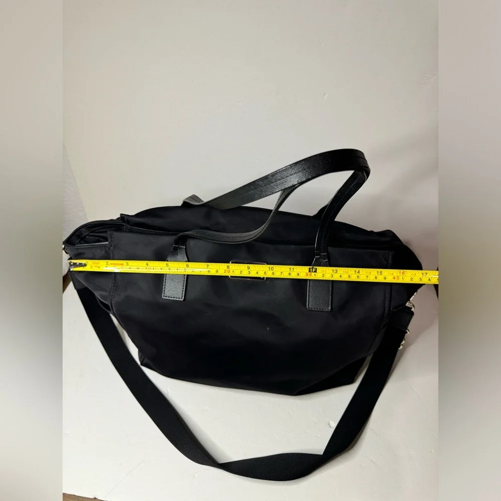Kate Spade Blake Avenue Solid Black Nylon Kaylie Baby Travel Diaper Tote Bag